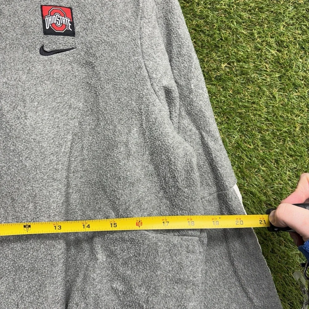 Nike Ohio State Buckeyes Pullover Womens Small Cropped Boxy 1/4 Zip Up Jacket